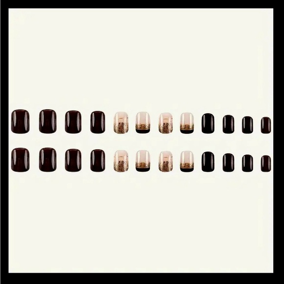 NWOT~ Full Cover Press on Nails, Set of 24 Count. Nail Glue Included - Picture 4 of 11